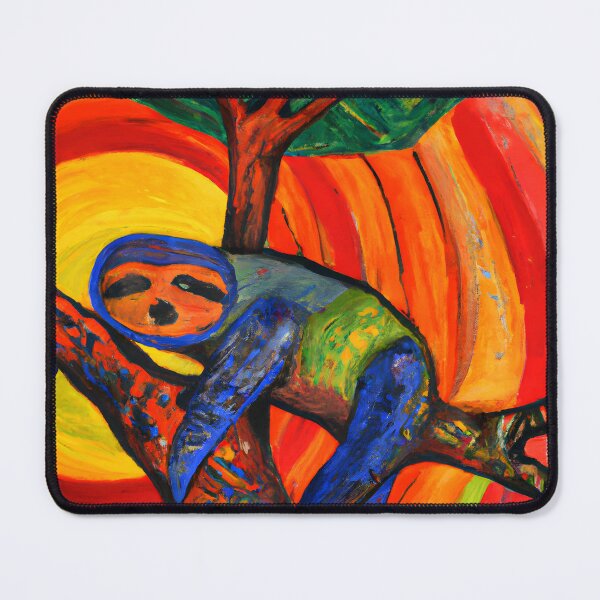 Item preview, A sloth on a tree pictorial art style designed and sold by arkantus.