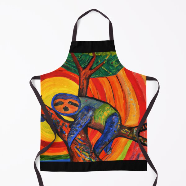 Item preview, A sloth on a tree pictorial art style designed and sold by arkantus.