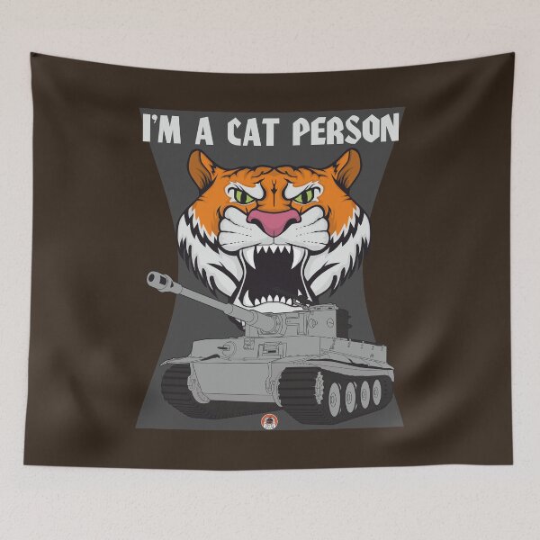 Item preview, Tiger head and tiger tank Im a cat person designed and sold by FAawRay.