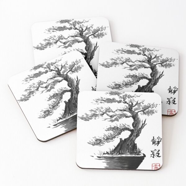 Item preview, Sumi-e Bonsai Tranquility designed and sold by Mogura.