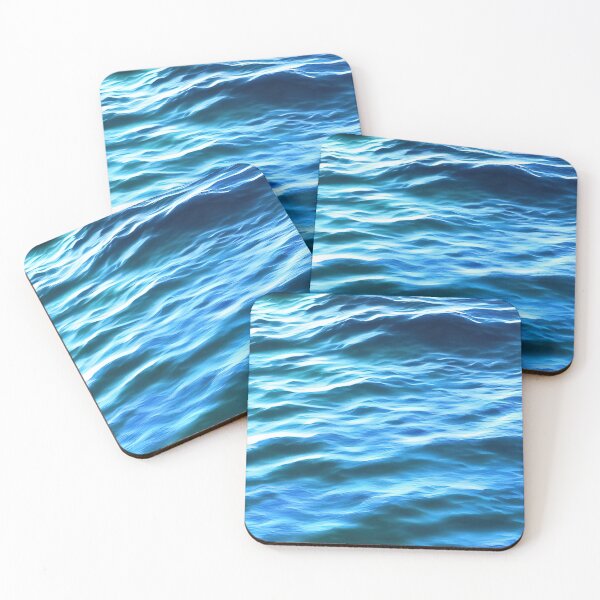 Item preview, Hyperrealistic blue ocean waves designed and sold by Crestern.