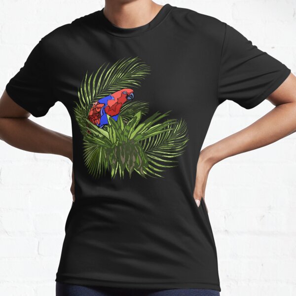 Rainforest Retreat: Eclectus Active T-Shirt