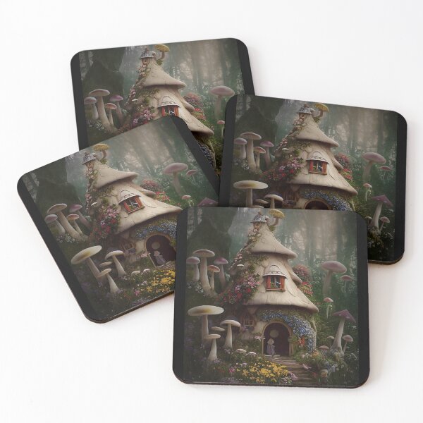 Item preview, Fantasy Fairy Mushroom House designed and sold by NTGUILTY.