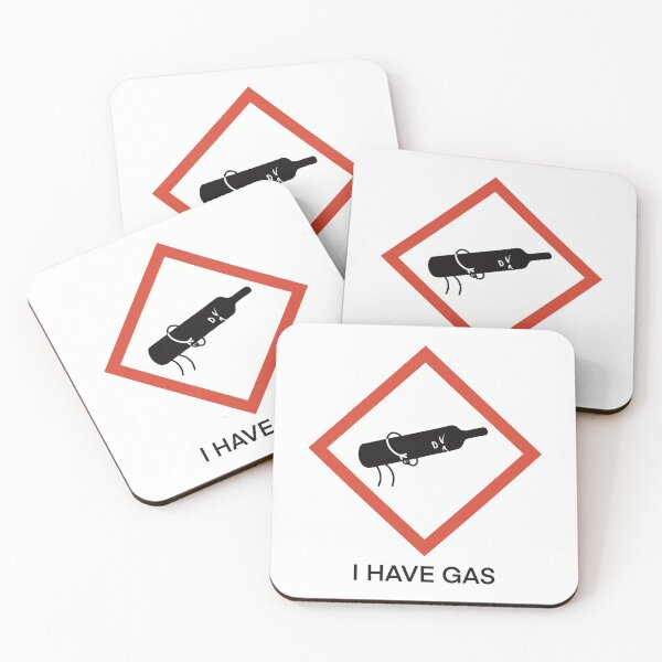 Item preview, Funny Compressed Gas Hazard Symbol designed and sold by Science Lab Designs.