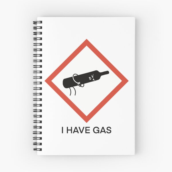 Item preview, Funny Compressed Gas Hazard Symbol designed and sold by Science Lab Designs.