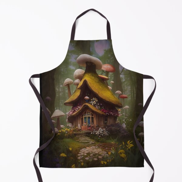 Item preview, Fantasy Fairy Mushroom House Art designed and sold by NTGUILTY.