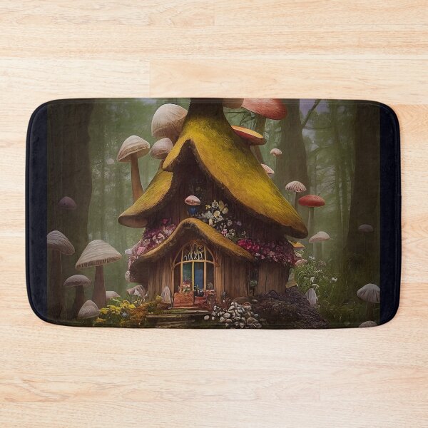 Item preview, Fantasy Fairy Mushroom House Art designed and sold by NTGUILTY.