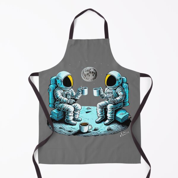 Item preview, Astronauts drinking coffee in space designed and sold by extraordinar-ia.