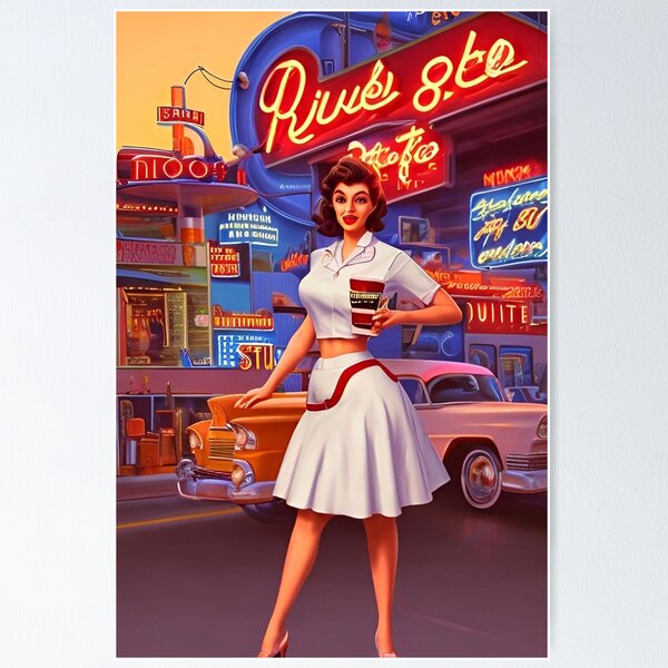 Item preview, Nostalgia: Route 66 stopping in for a bite designed and sold by 90snerd.