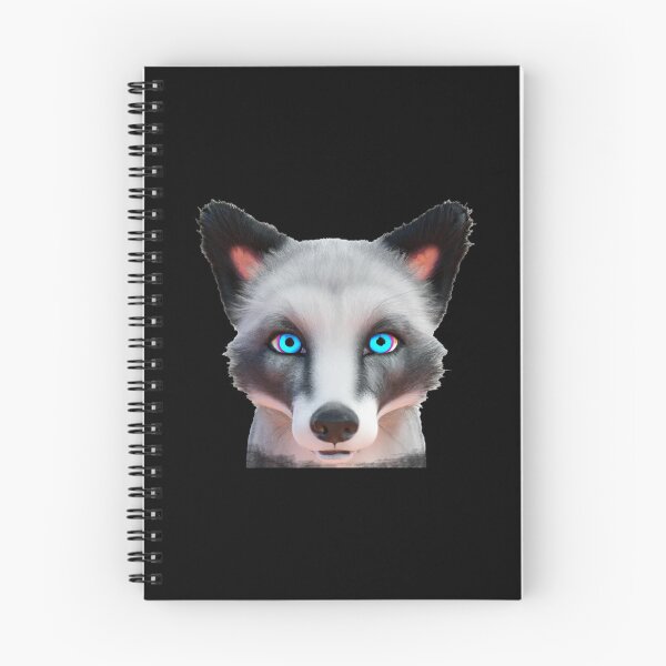 Item preview, Silver fox blue eyes sticker -- 3D  designed and sold by glitchman2.