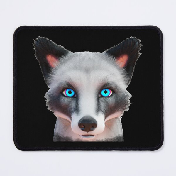 Item preview, Silver fox blue eyes sticker -- 3D  designed and sold by glitchman2.
