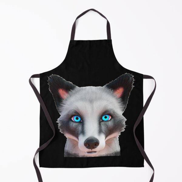 Item preview, Silver fox blue eyes sticker -- 3D designed and sold by glitchman2.