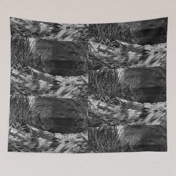 Item preview, The Beach Sea Grass 1 (Black and White) - Art from the Beach Collection - spcreationsco22 designed and sold by SpCreationsCo22.