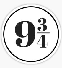 Platform Nine and Three Quarters Sticker