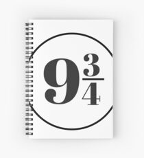 Platform Nine and Three Quarters Spiral Notebook