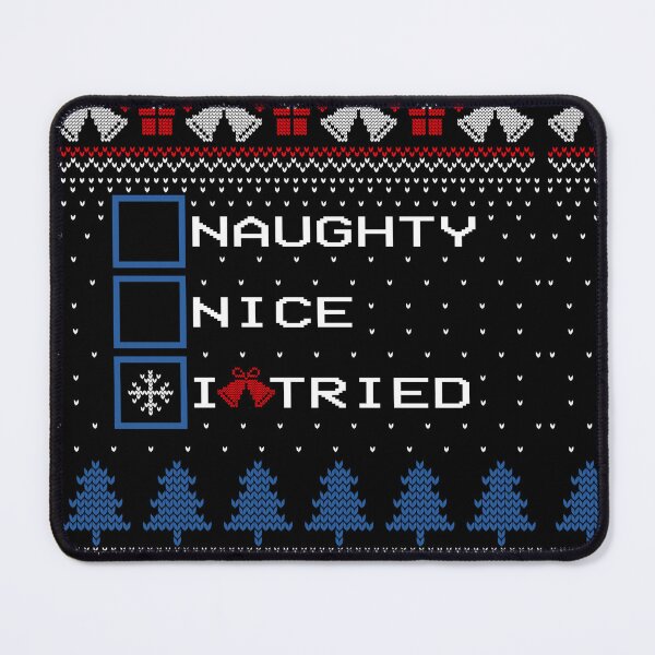 Item preview, nice naughty i swear i tried christmas designed and sold by Yourfavshop600.