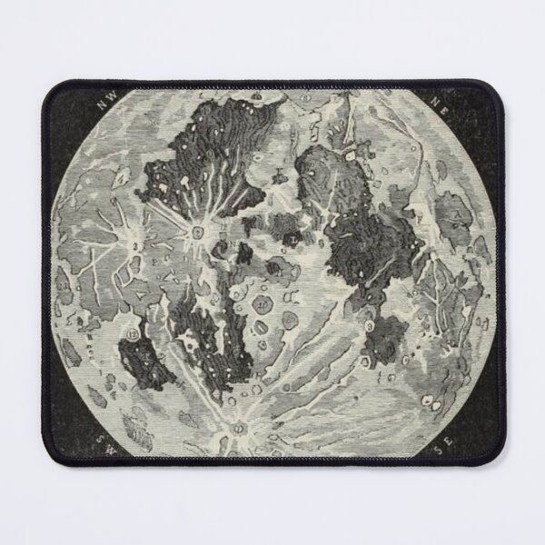 Item preview, Vintage Moon Map designed and sold by BlueSpecsStudio.