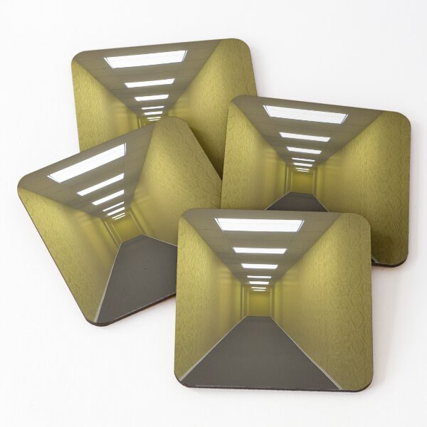 Item preview, The Backrooms - Liminal Space - Doors and Yellow Wallpaper designed and sold by DanTheManDan.