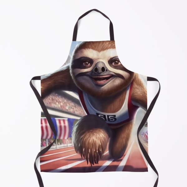 Item preview, Realistic Sloth Running in a Race Digital Painting designed and sold by CodeAndColors.