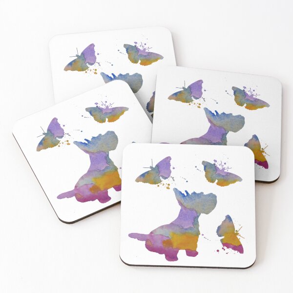 Item preview, Scottish Terrier Art, Scottie Dog, Butterfly Art, Dogs And Butterflies designed and sold by BittenByErmines.