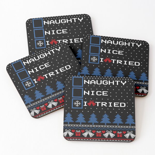 Item preview, nice naughty i swear i tried christmas designed and sold by Yourfavshop600.