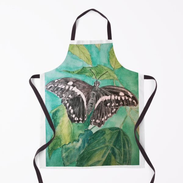 Item preview, Black and white butterfly watercolour painting  designed and sold by esvb.