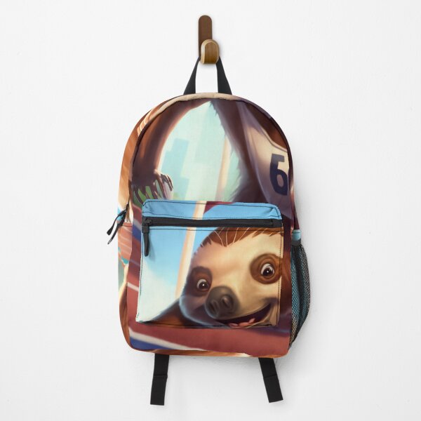 Item preview, Cute Sloth Running in a Race Digital Painting designed and sold by CodeAndColors.