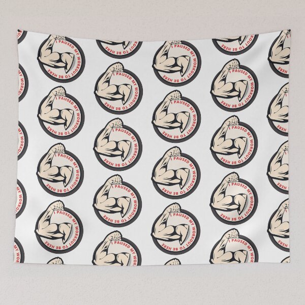 Item preview, I Paused My Workout To Be Here designed and sold by karolaan.