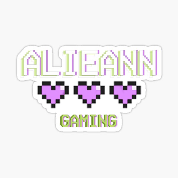 Item preview, Alieann Channel Text Icons - Gaming Hearts (purple) designed and sold by alieann.
