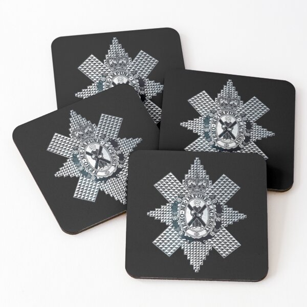 Item preview, Royal Black Watch Regiment Highlanders Black and White designed and sold by A1cibiades.