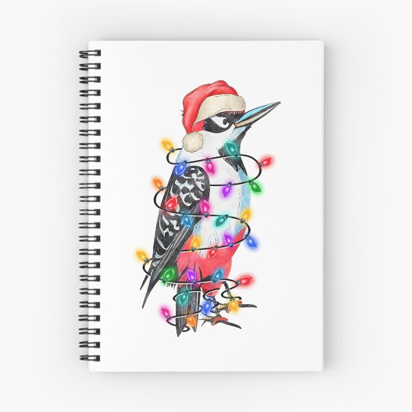 Item preview, Merry Christmas Lights Woodpecker designed and sold by ThisIsMugLife.