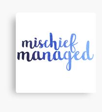 Ombre Mischief Managed Metal Print