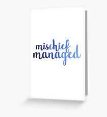 Ombre Mischief Managed Greeting Card