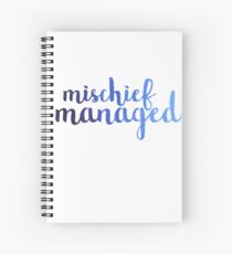 Ombre Mischief Managed Spiral Notebook