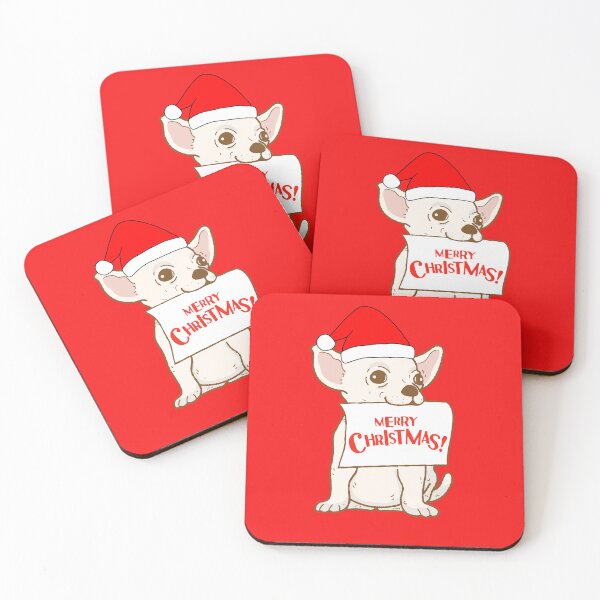 Item preview, Cute Chihuahua with Santa Claus' hat 8 - merry christmas designed and sold by Olivvier.