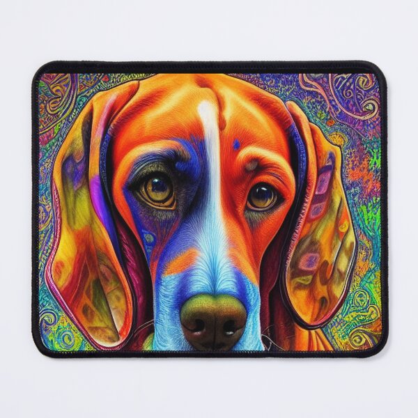 Item preview, Tribal American English Coonhound Dog Art 2 designed and sold by DiatomDesigns.