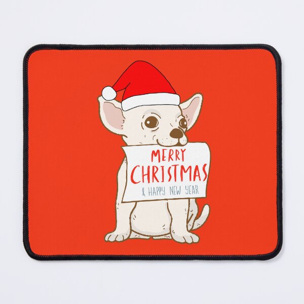 Item preview, Cute Chihuahua with Santa Claus' hat 9 - merry christmas designed and sold by Olivvier.