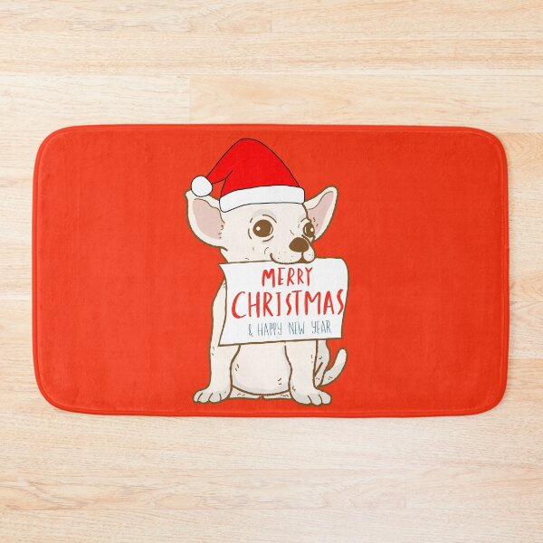 Item preview, Cute Chihuahua with Santa Claus' hat 9 - merry christmas designed and sold by Olivvier.