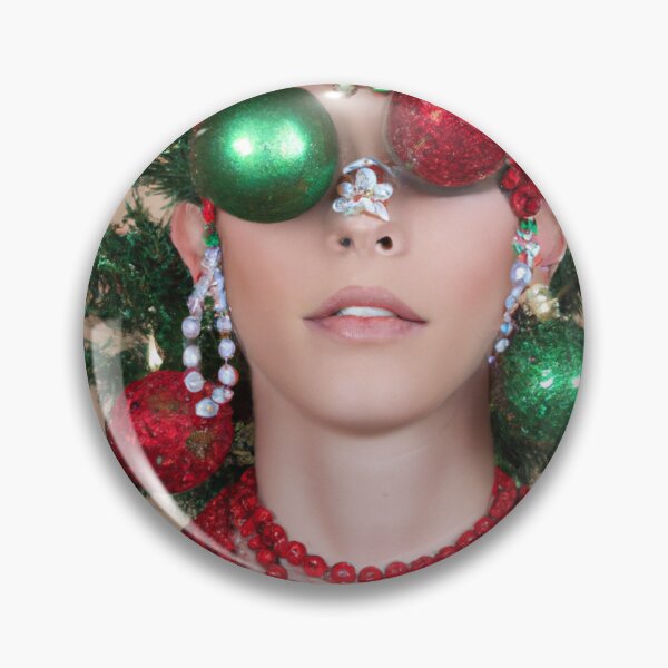 Item preview, Ai Holiday Altered Art Portraits Painting, Ai Christmas Art by Ai designed and sold by RadRococo.