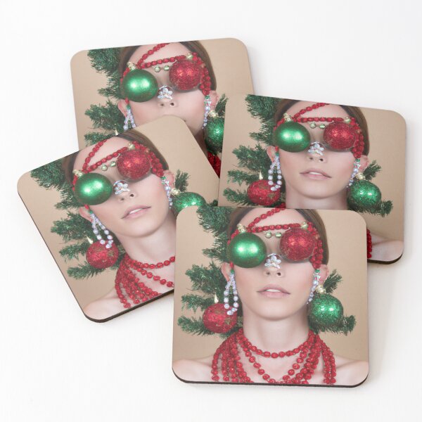 Item preview, Ai Holiday Altered Art Portraits Painting, Ai Christmas Art by Ai designed and sold by RadRococo.