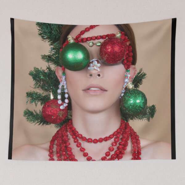 Item preview, Ai Holiday Altered Art Portraits Painting, Ai Christmas Art by Ai designed and sold by RadRococo.