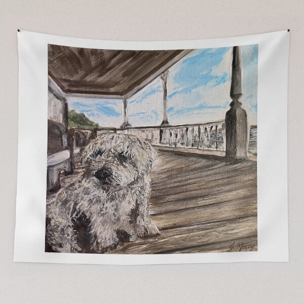 Item preview, Dog On Porch designed and sold by Jen Maxcy.