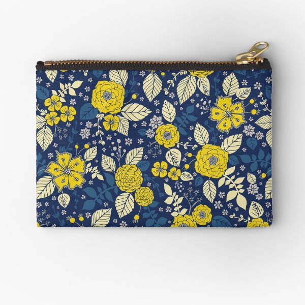 Item preview, Bright Yellow & Blue Floral Print - Vibrant Flowers designed and sold by somecallmebeth.
