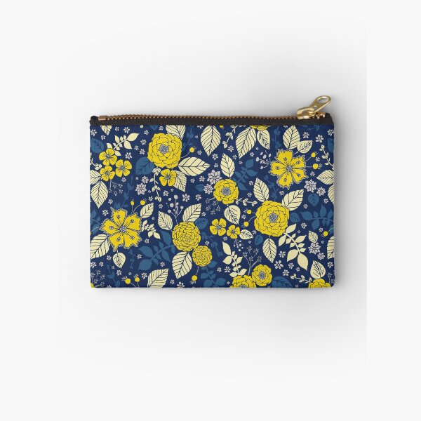 Item preview, Bright Yellow & Blue Floral Print - Vibrant Flowers designed and sold by somecallmebeth.