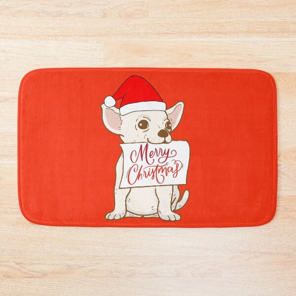 Item preview, Cute Chihuahua with Santa Claus' hat 12 - merry christmas designed and sold by Olivvier.