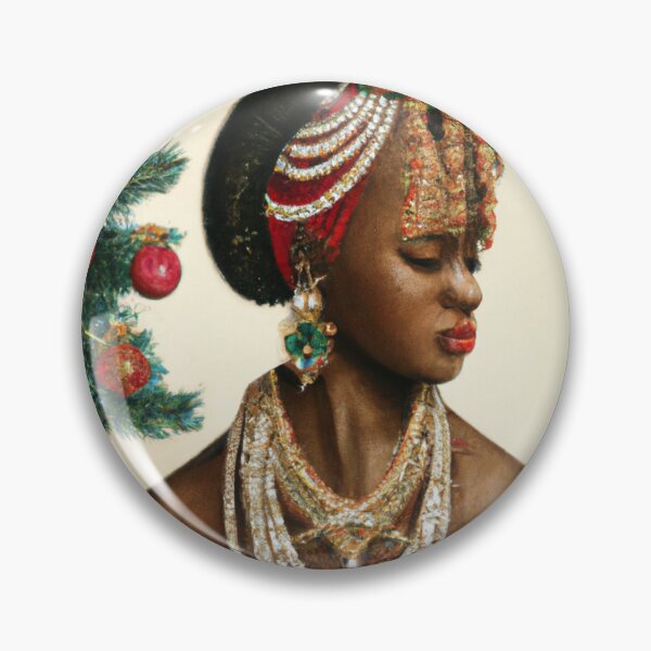 Item preview, Ai Holiday Altered Art Portraits Painting, Ai Christmas Art by Ai designed and sold by RadRococo.