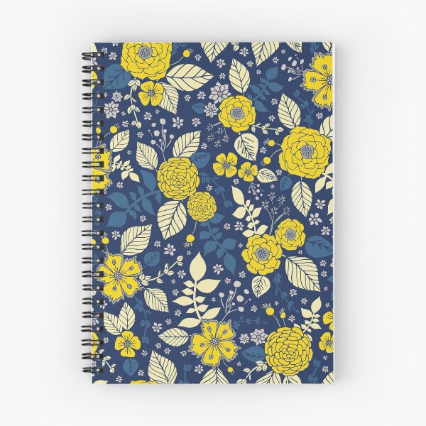 Item preview, Bright Yellow & Blue Floral Print - Vibrant Flowers designed and sold by somecallmebeth.