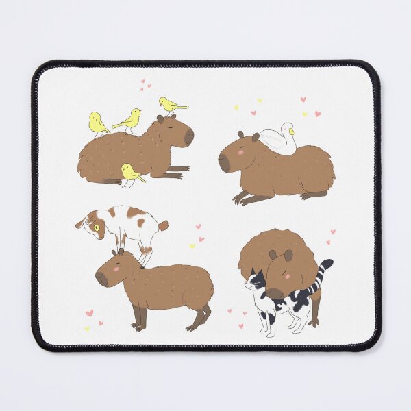 Item preview, Pack of Cute nice capybara cartoon design with animal friends  designed and sold by Yarafantasyart.