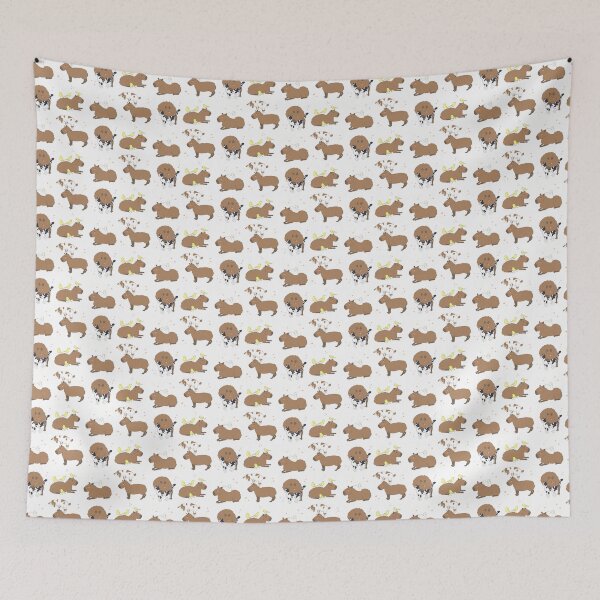 Item preview, Pack of Cute nice capybara cartoon design with animal friends  designed and sold by Yarafantasyart.