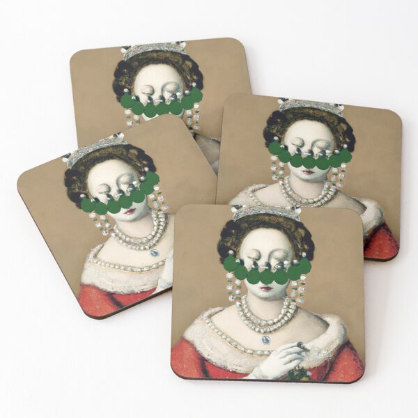 Item preview, Ai Holiday Altered Art Portraits Painting, Ai Christmas Art by Ai designed and sold by RadRococo.